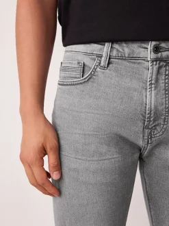 Gris - Skinny Fit (Skinny Fit) - Jeans stretch de confort