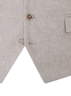 Gris - Skopes Jude Tweed Coupe sur mesure Suit Gilet