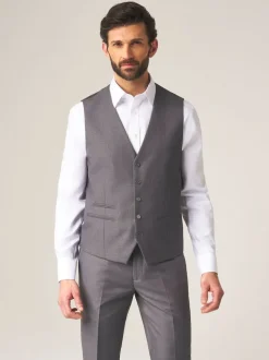 Gris - Skopes Madrid Regular Fit Suit Waistcoat (gilet de costume à coupe régulière)