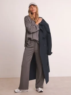 Gris - Sweat modal Anthology By JD Williams haut de gamme à col en V