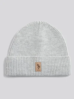 Gris - U.S. Polo Assn Signature Bonnet en maille à Double Horsemen