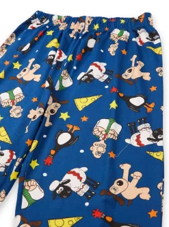 Gris - Vanilla Underground Hommes Wallace et Gromit 100Pyjama en coton à 100