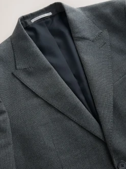 Gris - Veste de costume extensible Motionflex texturée