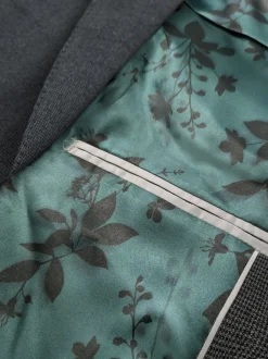 Gris - Veste de costume extensible Motionflex texturée