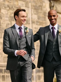 Gris - Veste de costume texturée Skopes Fox habillée