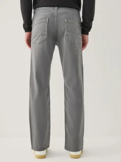 Gris anthracite - Ajustement droit - Jeans stretch de confort