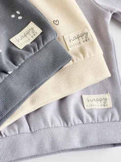 Gris anthracite & Crème - Ensemble 6 pièces pour bébé sweat et jogging (0mois2ans)