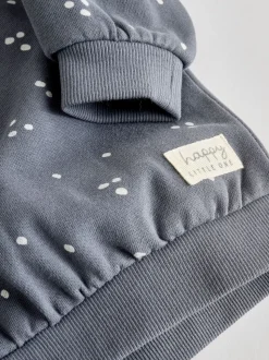 Gris anthracite & Crème - Ensemble 6 pièces pour bébé sweat et jogging (0mois2ans)