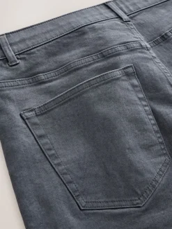 Gris anthracite - Jeansextensible classique coupe fuselée régulière