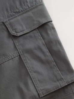 Gris anthracite - Skinny Fit (Skinny Fit) - Pantalon cargo stretch en coton