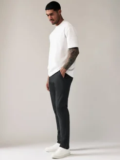 Gris anthracite - Slim Fit (Slim Fit) - Pantalon chino stretch