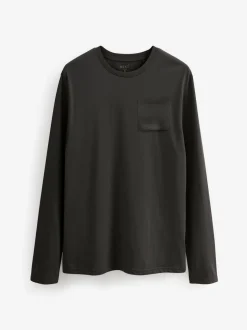 Gris ardoise/bleu marine - Ensemble pyjama en jersey à manches longues