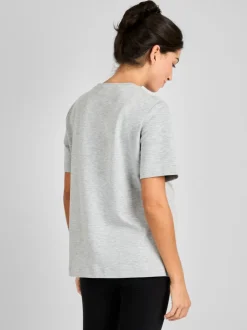 Gris chiné - T-shirt de maternité oversize JoJo Maman Bébé