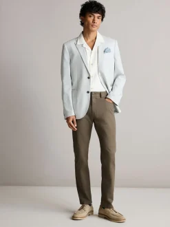 Gris clair - Ajustement régulier - Blazer Linen Blend