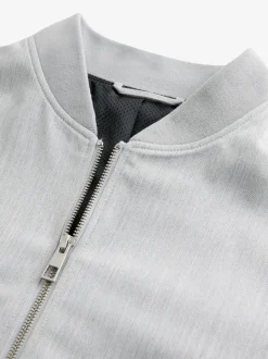 Gris clair - Blouson bomber élégant