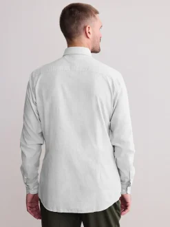 Gris clair à carreaux - Chemise Signature Premium texturée