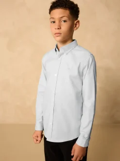 Gris clair - Chemise Oxford (3-16ans)