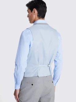 Gris clair - Coupe standard - Gilet de costume extensible MOSS