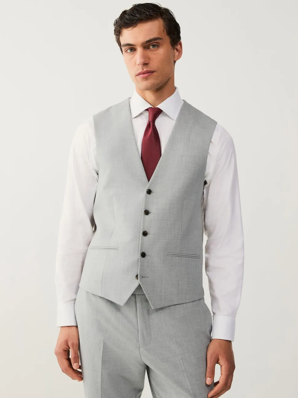 Gris clair - Gilet extensible Motionflex à coupe régulière