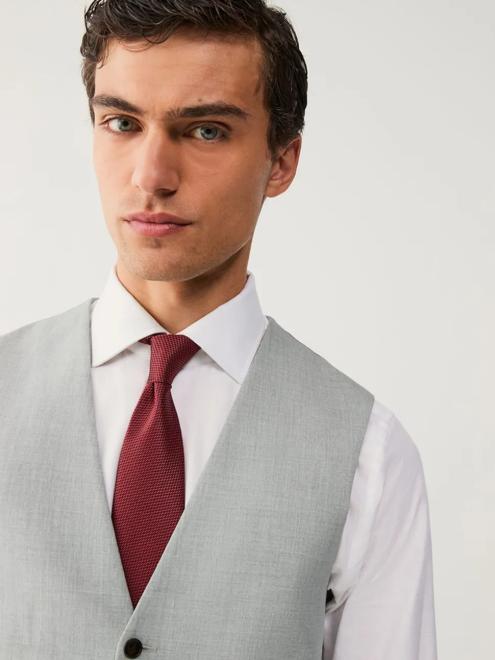 Gris clair - Gilet extensible Motionflex à coupe régulière