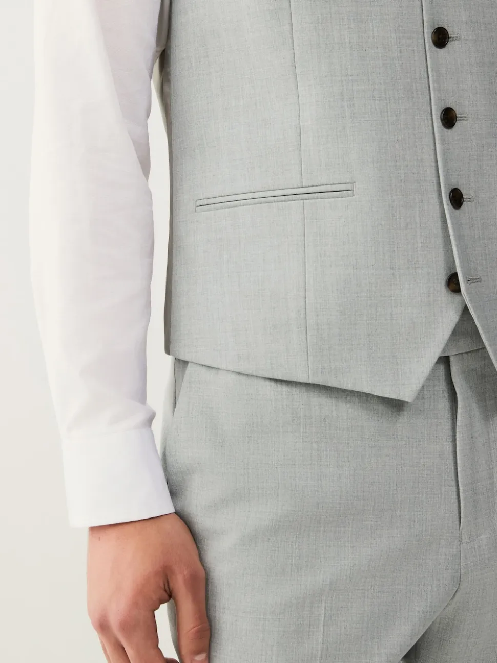 Gris clair - Gilet extensible Motionflex à coupe régulière