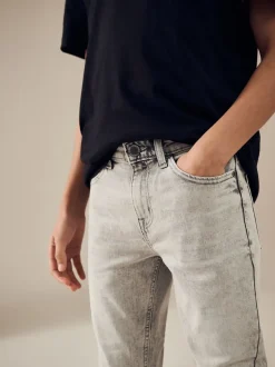 Gris clair - Jeans extensibles (3-17yrs)