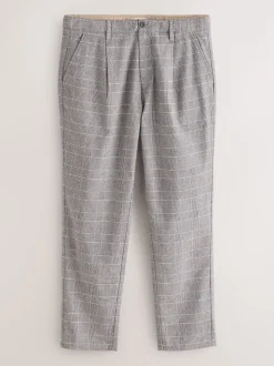 Gris clair - Pantalon plissé Signature Heritage