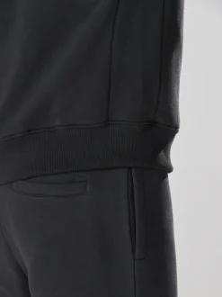 Gris d'ardoise - Ajustement régulier - Sweat-shirt épais à Col rond riche en coton