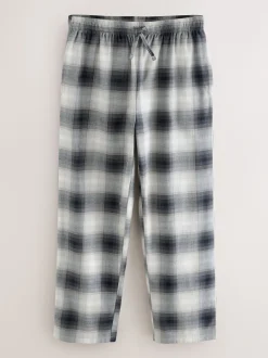 Gris d'ardoise - Ensemble pyjama à manches longues brodé à col zippé