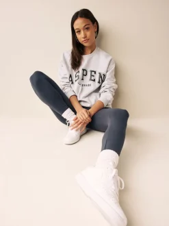 Gris d'ardoise - Leggings pleine longueur