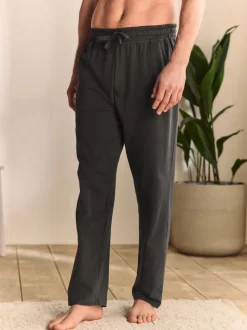 Gris d'ardoise - Ouvert - Jogging Loopback doux au toucher à poignets