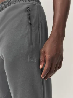 Gris d'ardoise - Pantalon de jogging en interlock doux au toucher à poignets
