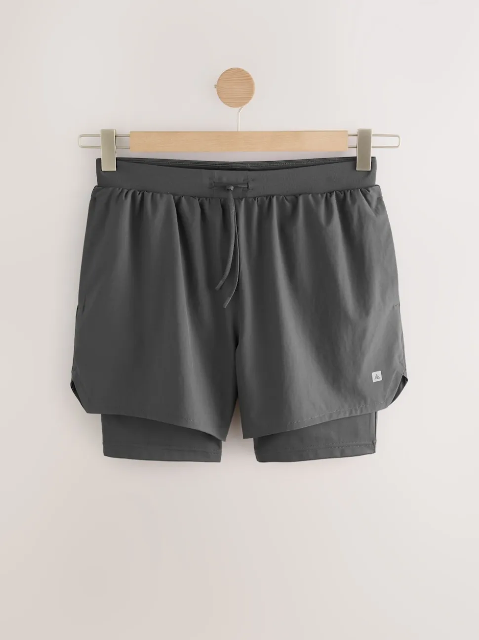 Gris d'ardoise - Shorts Active 2-en-1