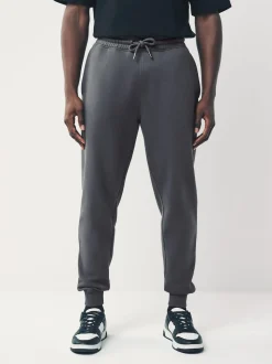 Gris d'ardoise - Slim Fit (Slim Fit) - Pantalon de Joggings en coupe ajustée à dos brosse