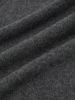 Gris de charbon de bois - Pull col roulé en laine et cachemire Reiss Brooklyn