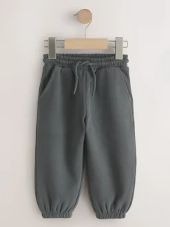 Gris de charbon de bois - Jogging en jersey doux au toucher (3 mois à 7 ans)