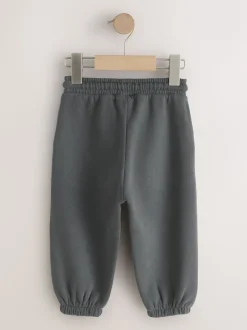 Gris de charbon de bois - Jogging en jersey doux au toucher (3 mois à 7 ans)