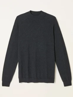 Gris de charbon de bois - Pull FatFace en maille à col roulé