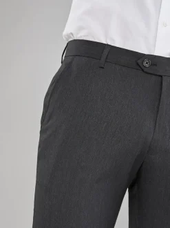 Gris de charbon de bois - Skinny Fit (Skinny Fit) - Pantalon intelligent stretch