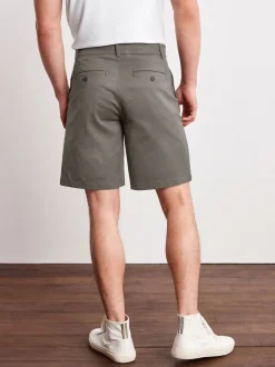Gris de charbon de bois - Coupe ample - Short chino stretch