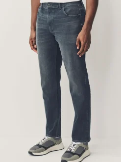 Gris de charbon de bois - Slim Fit (Slim Fit) - extensible Denim Jeans