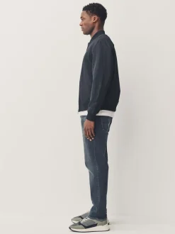 Gris de charbon de bois - Slim Fit (Slim Fit) - extensible Denim Jeans