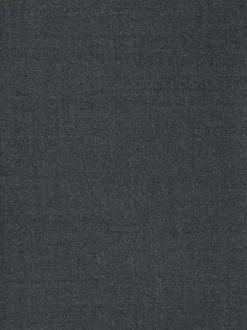 Gris de charbon de bois - Pantalons Habillé texturés à taille élastiquée en laine