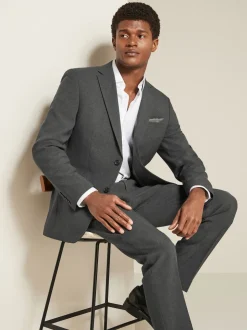 Gris de charbon de bois - Ajustement régulier - Veste de costume Essential