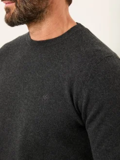 Gris de charbon de bois - Pull FatFace en maille à Col rond