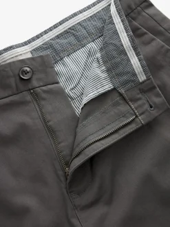 Gris de charbon de bois - Slim Fit (Slim Fit) - Short chino stretch
