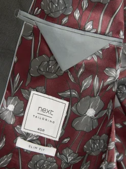 Gris de charbon de bois - Slim Fit (Slim Fit) - Veste de costume à deux boutons