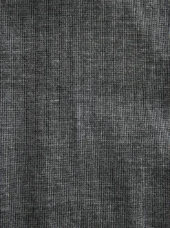 Gris de charbon de bois - Pantalon élégant en coton brossé texturé coupe classique