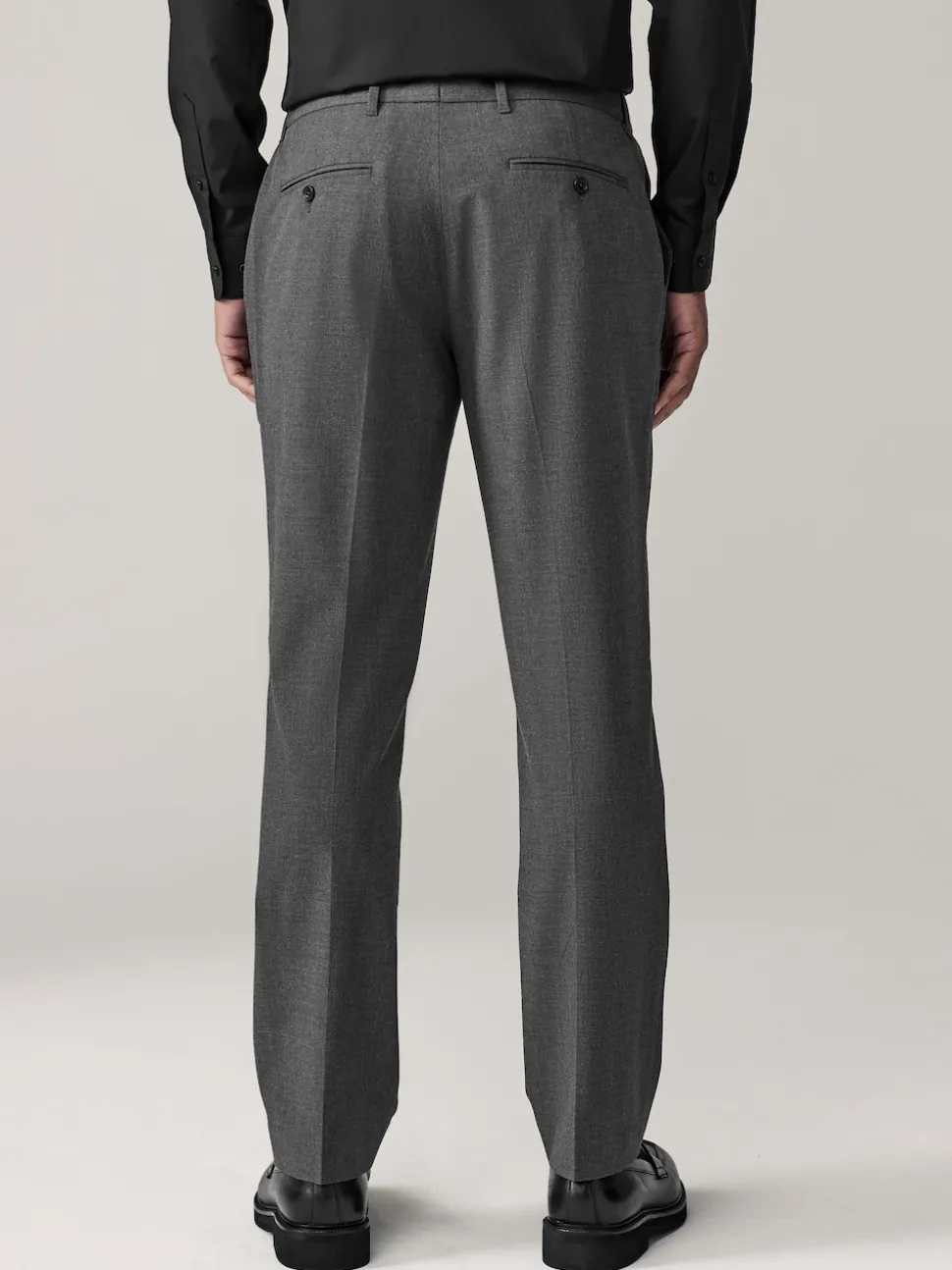 Gris de charbon de bois - Moulant - Pantalons extensibles à taille élastiquée Motionflex