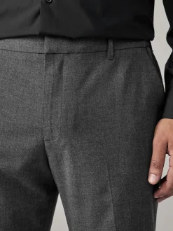 Gris de charbon de bois - Moulant - Pantalons extensibles à taille élastiquée Motionflex